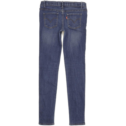 Levi's 710 Girls Women Blue Skinny Slim Stretch Jeans W26 L29