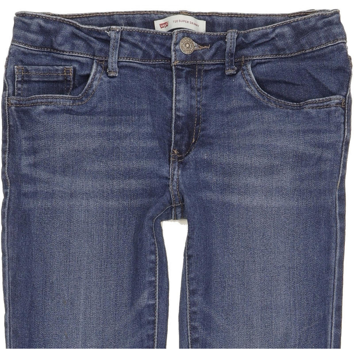 Levi's 710 Girls Women Blue Skinny Slim Stretch Jeans W26 L29