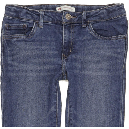 Levi's 710 Girls Women Blue Skinny Slim Stretch Jeans W26 L29