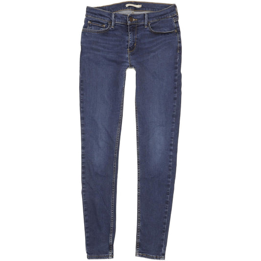 Levi's 710 Super Women Blue Skinny Slim Stretch Jeans W29 L31