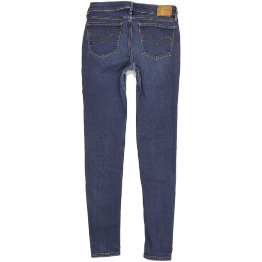 Levi's 710 Super Women Blue Skinny Slim Stretch Jeans W29 L31
