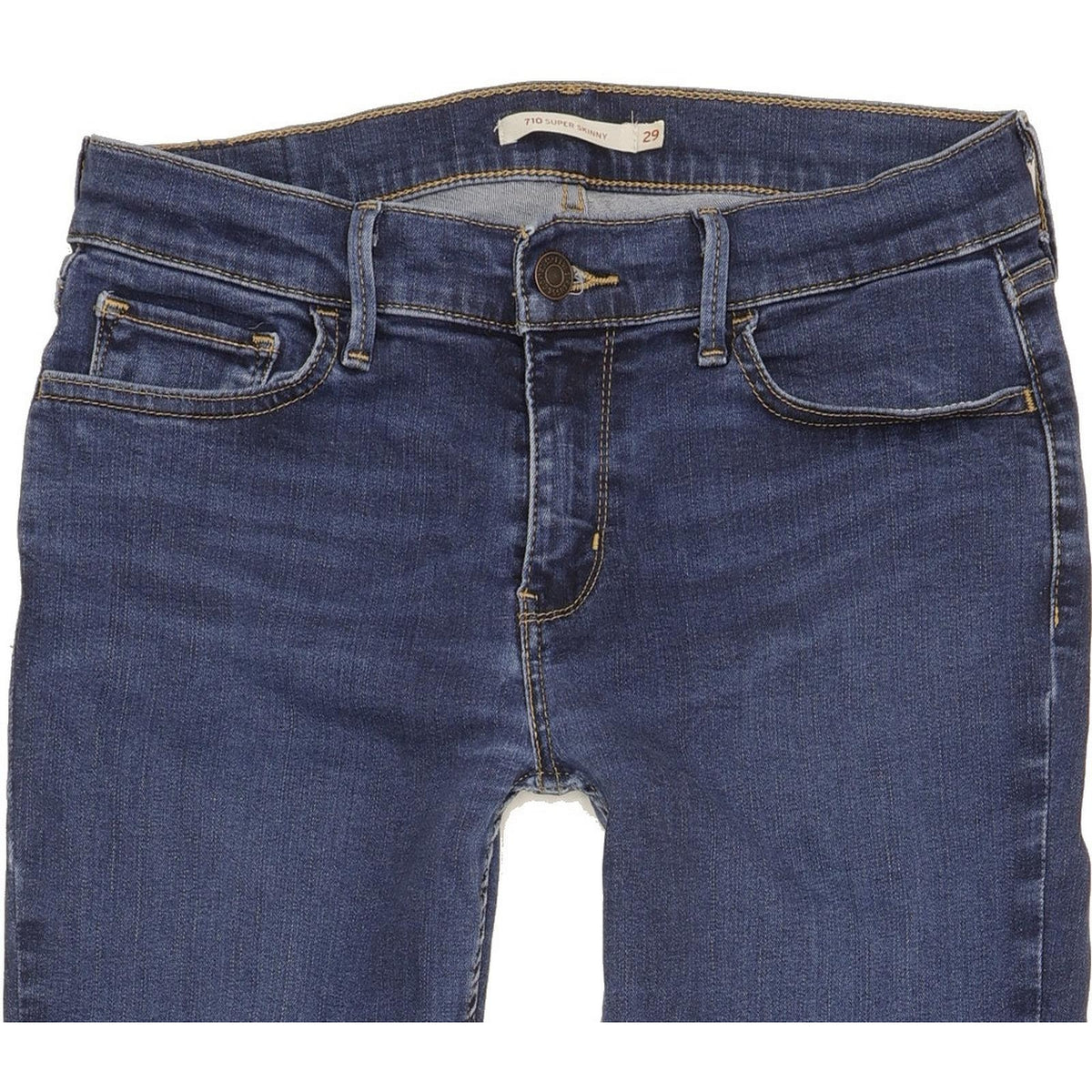 Levi's 710 Super Women Blue Skinny Slim Stretch Jeans W29 L31