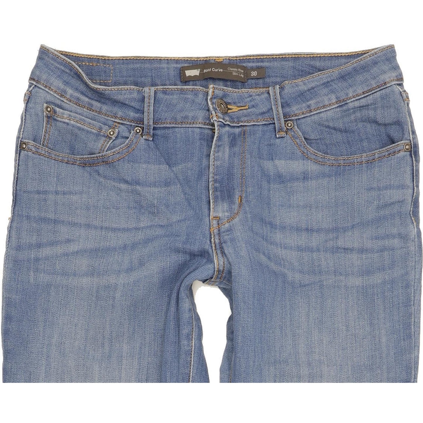 Levi's Bold Curve Women Blue Straight Classic Stretch Jeans W30 L31