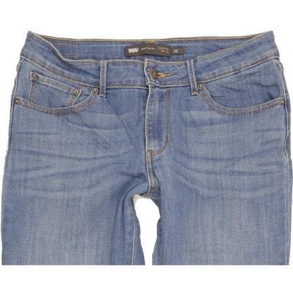 Levi's Bold Curve Women Blue Straight Classic Stretch Jeans W30 L31