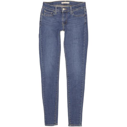 Levi's 710 Super Women Blue Skinny Slim Stretch Jeans W27 L32