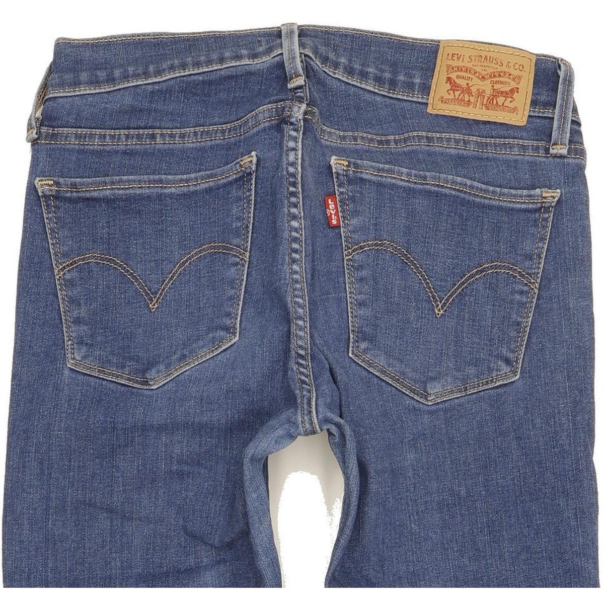 Levi's 710 Super Women Blue Skinny Slim Stretch Jeans W27 L32