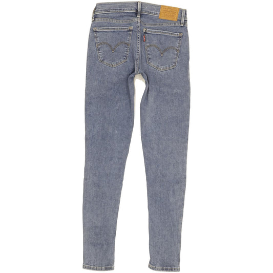 Levi's 710 Super Women Blue Skinny Slim Stretch Jeans W25 L28