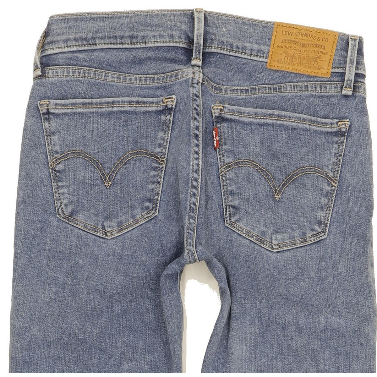 Levi's 710 Super Women Blue Skinny Slim Stretch Jeans W25 L28