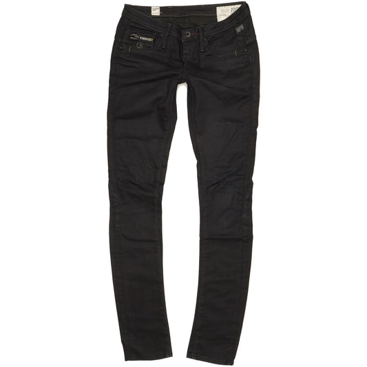 G-Star Women Black Skinny Slim Stretch Jeans W28 L33