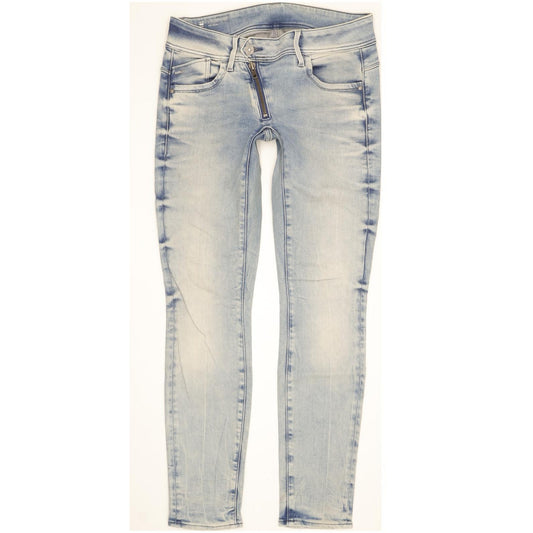 G-Star Lynn Women Blue Skinny Slim Stretch Jeans W28 L30