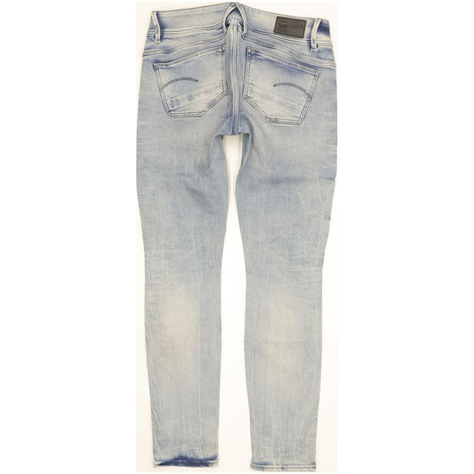 G-Star Lynn Women Blue Skinny Slim Stretch Jeans W28 L30