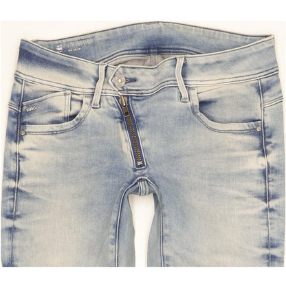 G-Star Lynn Women Blue Skinny Slim Stretch Jeans W28 L30