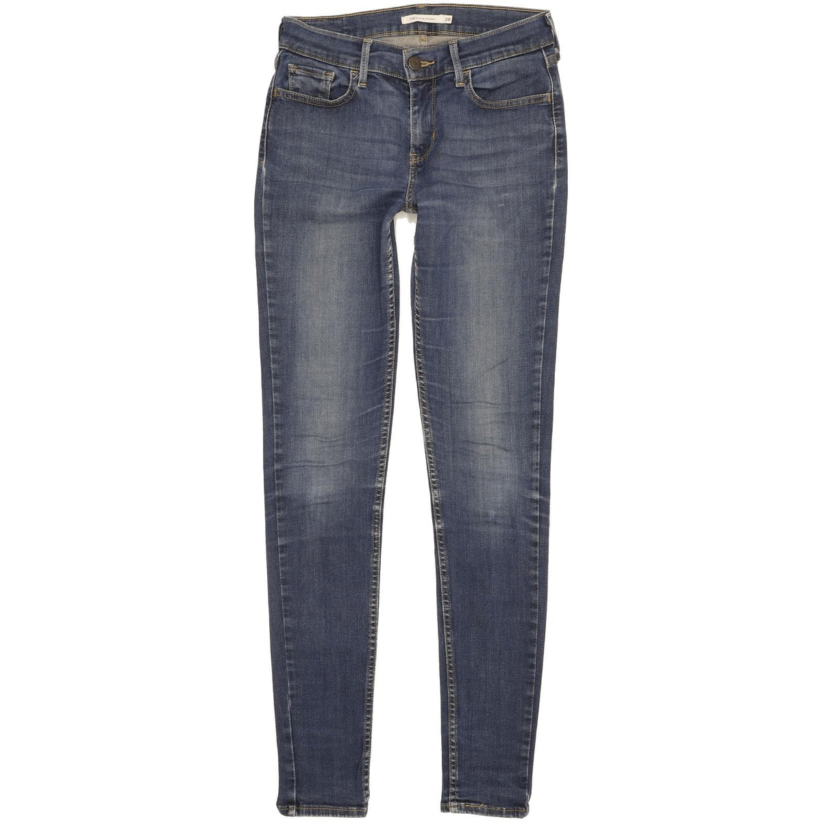 Levi's 710 Super Women Blue Skinny Slim Stretch Jeans W28 L31