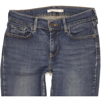 Levi's 710 Super Women Blue Skinny Slim Stretch Jeans W28 L31