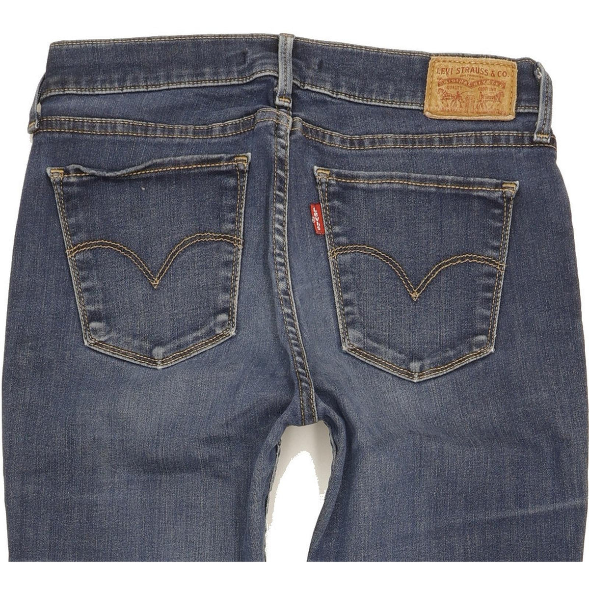 Levi's 710 Super Women Blue Skinny Slim Stretch Jeans W28 L31
