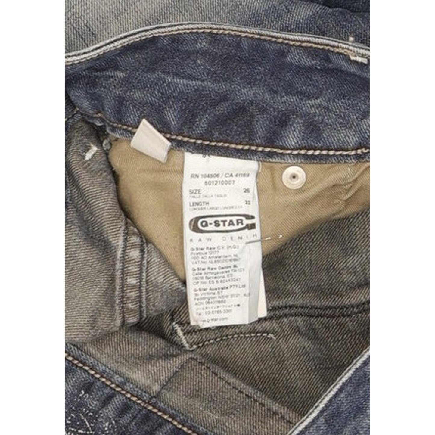 G-Star Arc 3D Women Blue Tapered Loose Jeans W26 L32