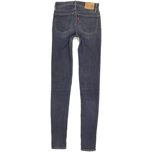 Levi's 710 Super Women Blue Skinny Slim Stretch Jeans W24 L31