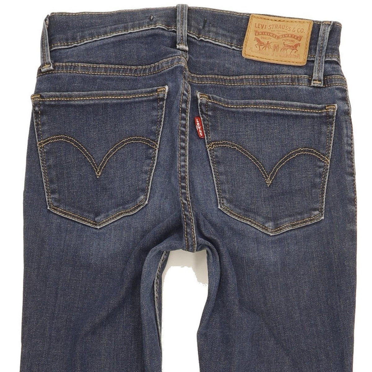 Levi's 710 Super Women Blue Skinny Slim Stretch Jeans W24 L31