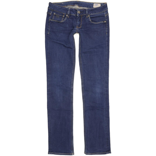 G-Star Women Blue Straight Slim Stretch Jeans W28 L32