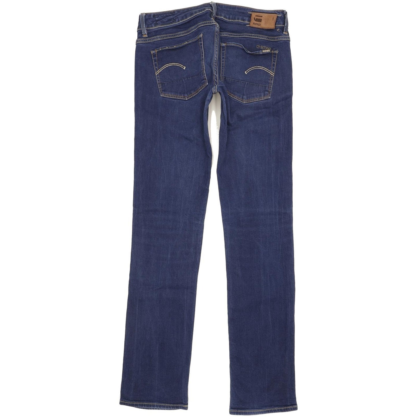 G-Star Women Blue Straight Slim Stretch Jeans W28 L32