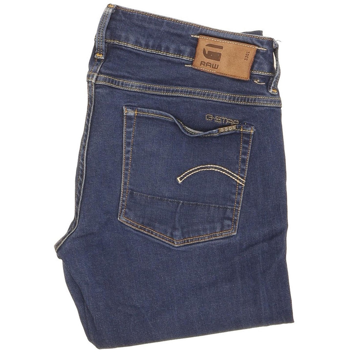 G-Star Women Blue Straight Slim Stretch Jeans W28 L32