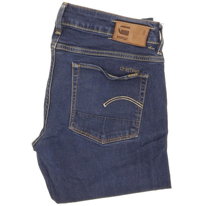 G-Star Women Blue Straight Slim Stretch Jeans W28 L32