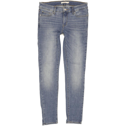 Levi's 711 Women Blue Skinny Slim Stretch Jeans W29 L30