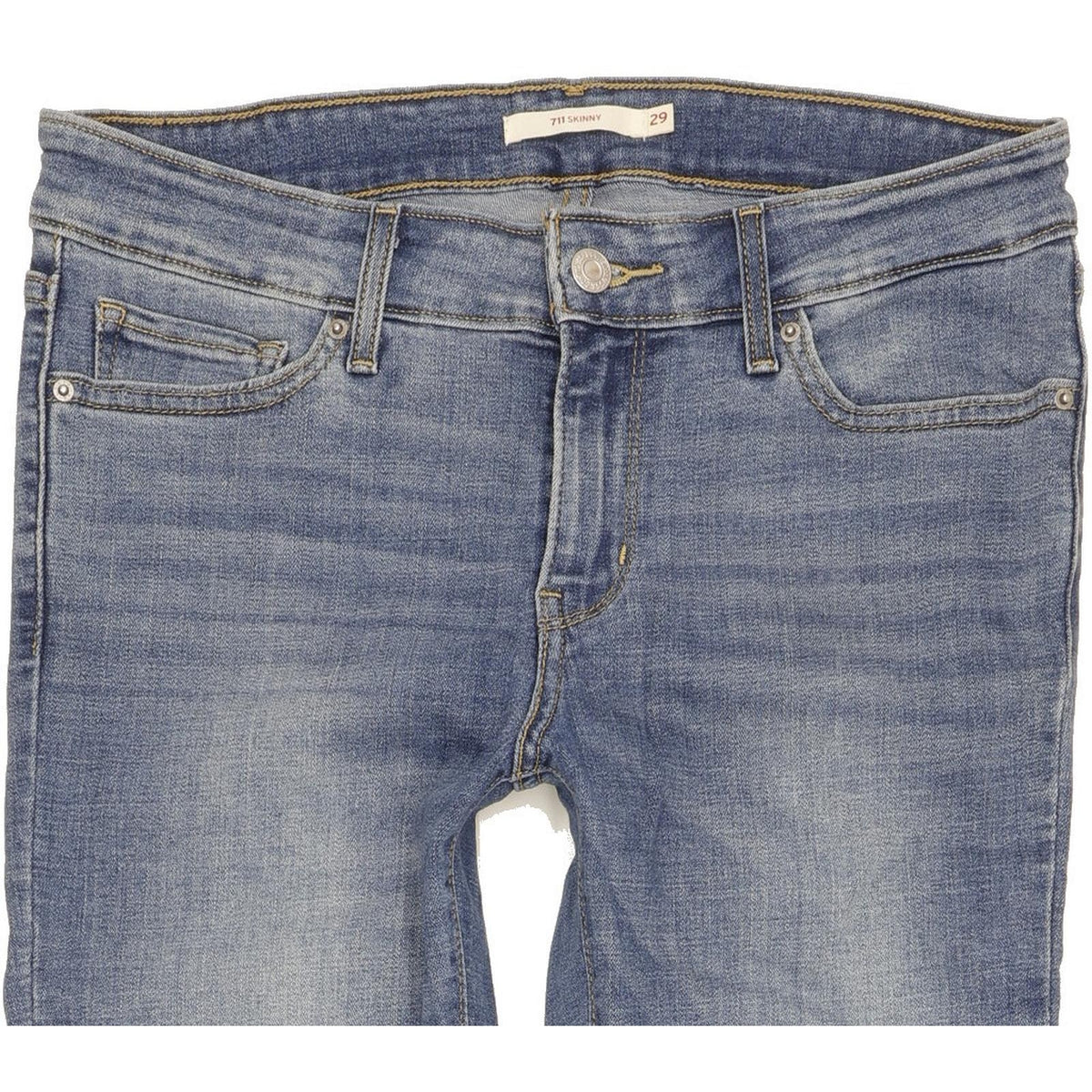 Levi's 711 Women Blue Skinny Slim Stretch Jeans W29 L30