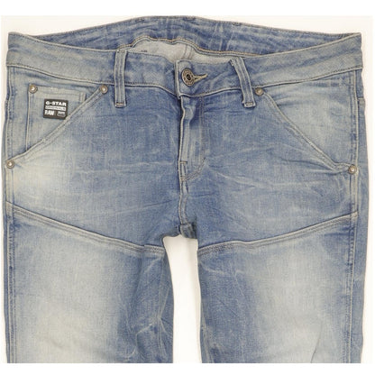 G-Star 5620 Women Blue Tapered Slim Stretch Jeans W26 L32