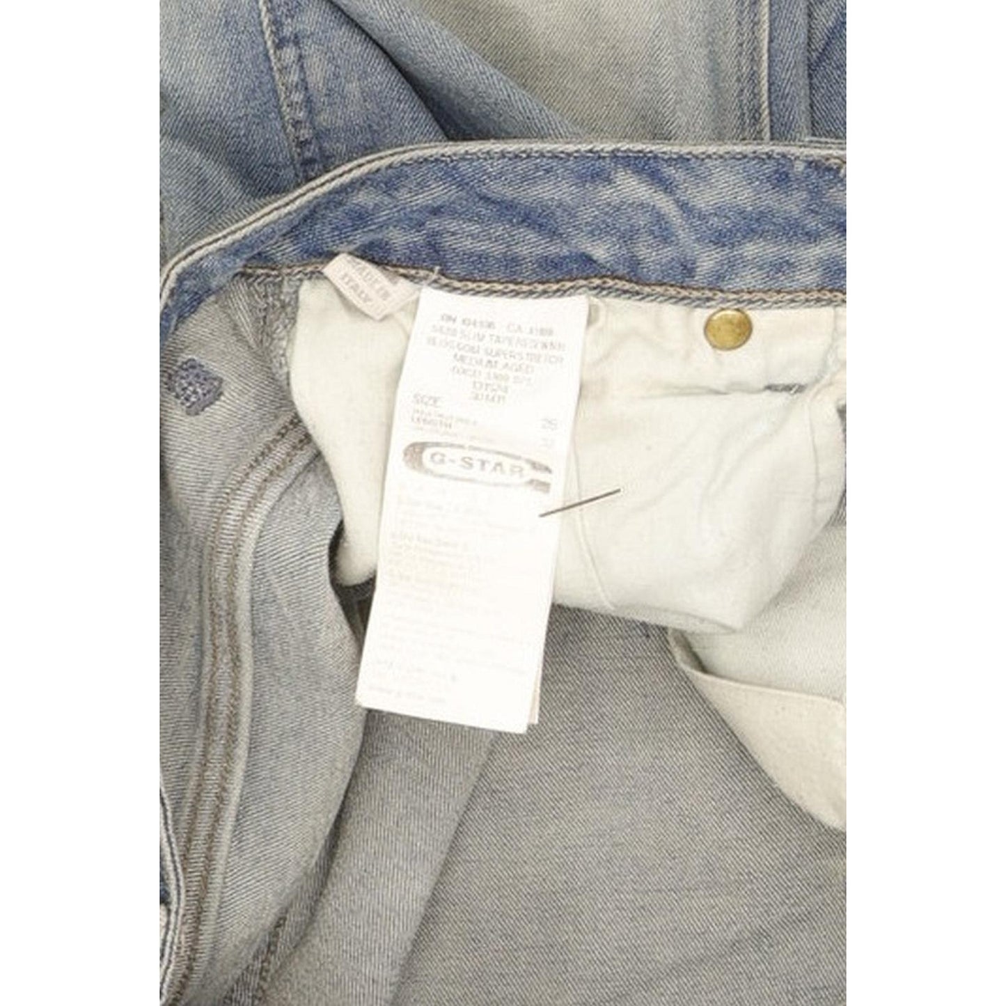 G-Star 5620 Women Blue Tapered Slim Stretch Jeans W26 L32
