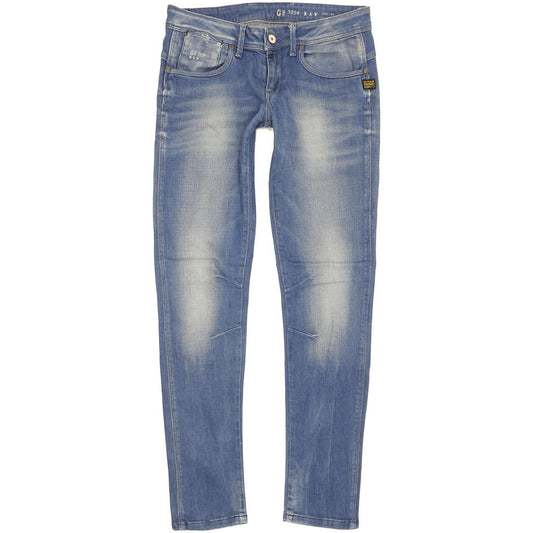 G-Star Refender Women Blue Skinny Slim Stretch Jeans W28 L31