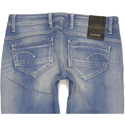 G-Star Refender Women Blue Skinny Slim Stretch Jeans W28 L31