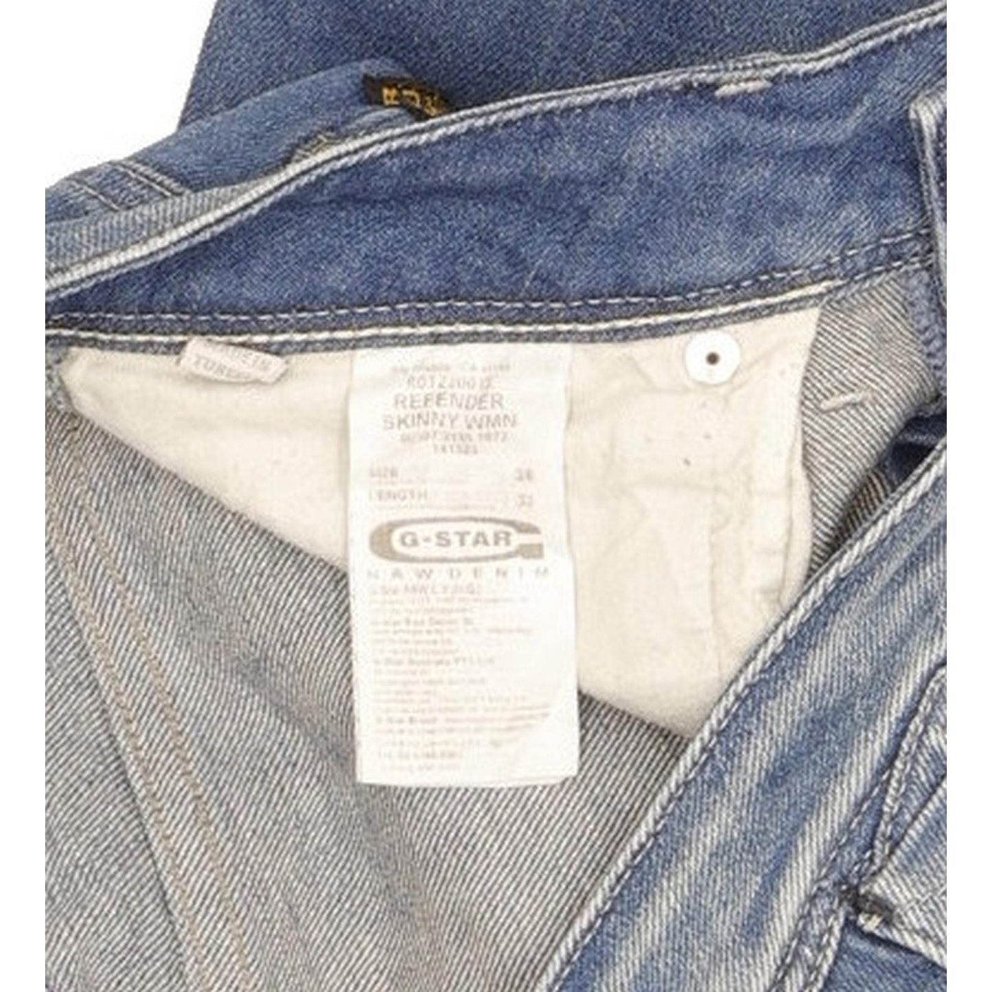 G-Star Refender Women Blue Skinny Slim Stretch Jeans W28 L31