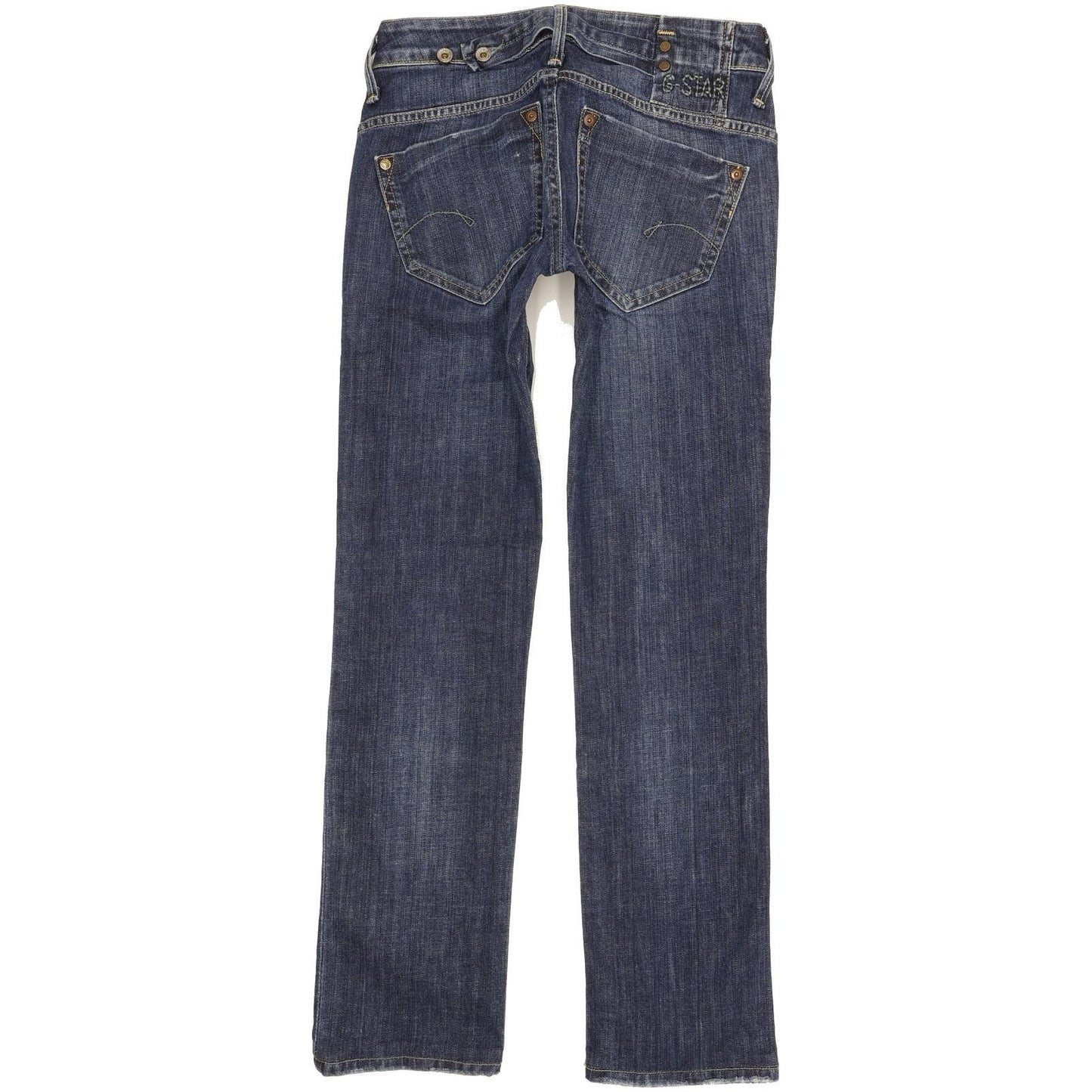 G-Star Women Blue Straight Slim Stretch Jeans W26 L29