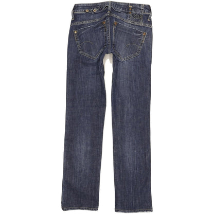 G-Star Women Blue Straight Slim Stretch Jeans W26 L29