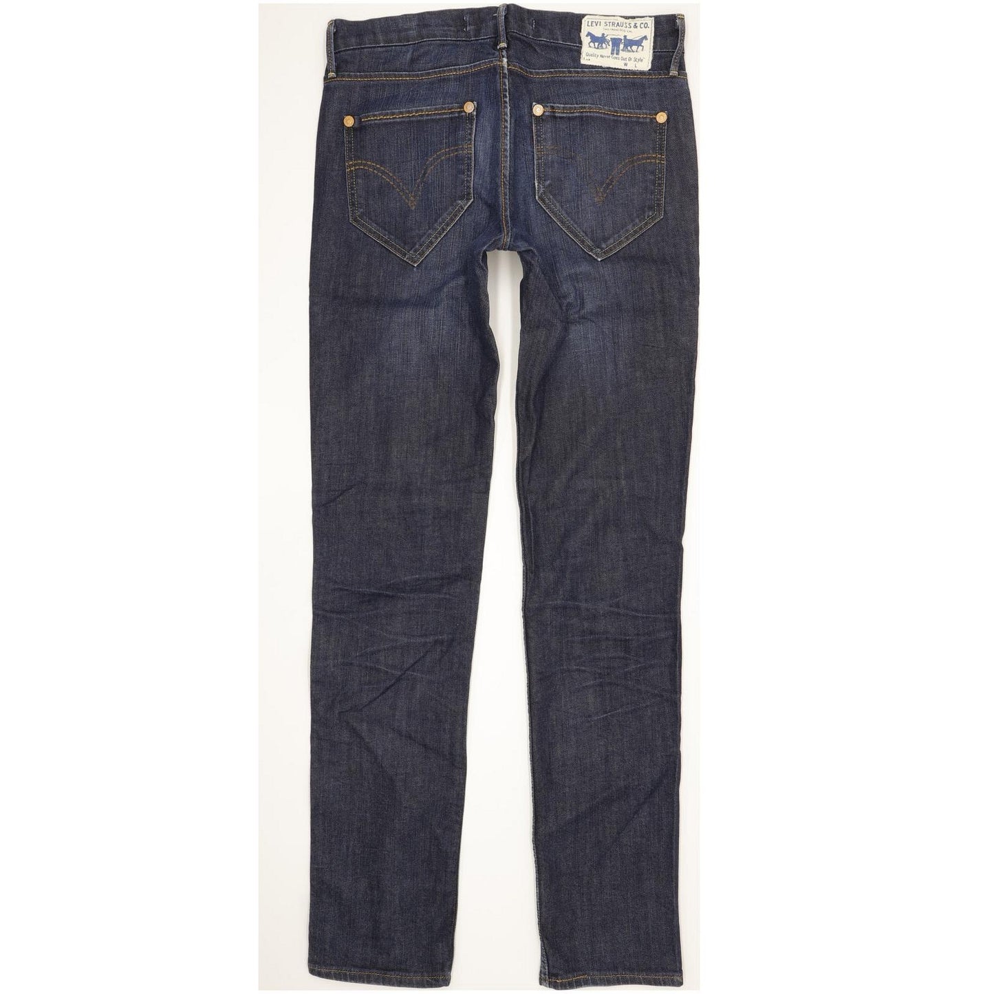 Levi's 519 Men Blue Straight Slim Stretch Jeans W30 L34