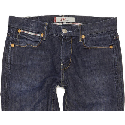 Levi's 519 Men Blue Straight Slim Stretch Jeans W30 L34