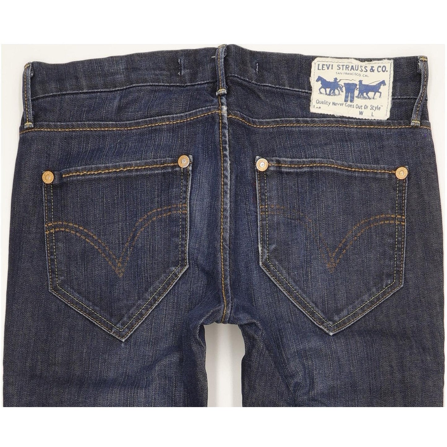 Levi's 519 Men Blue Straight Slim Stretch Jeans W30 L34