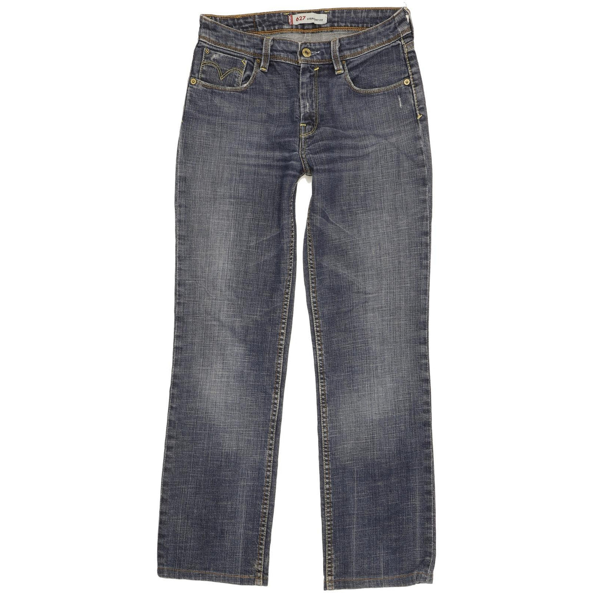 Levi's 627 Women Blue Straight Slim Stretch Jeans W28 L29