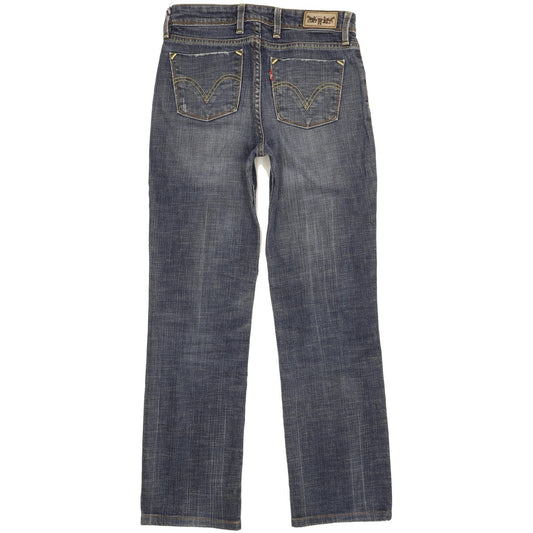 Levi's 627 Women Blue Straight Slim Stretch Jeans W28 L29
