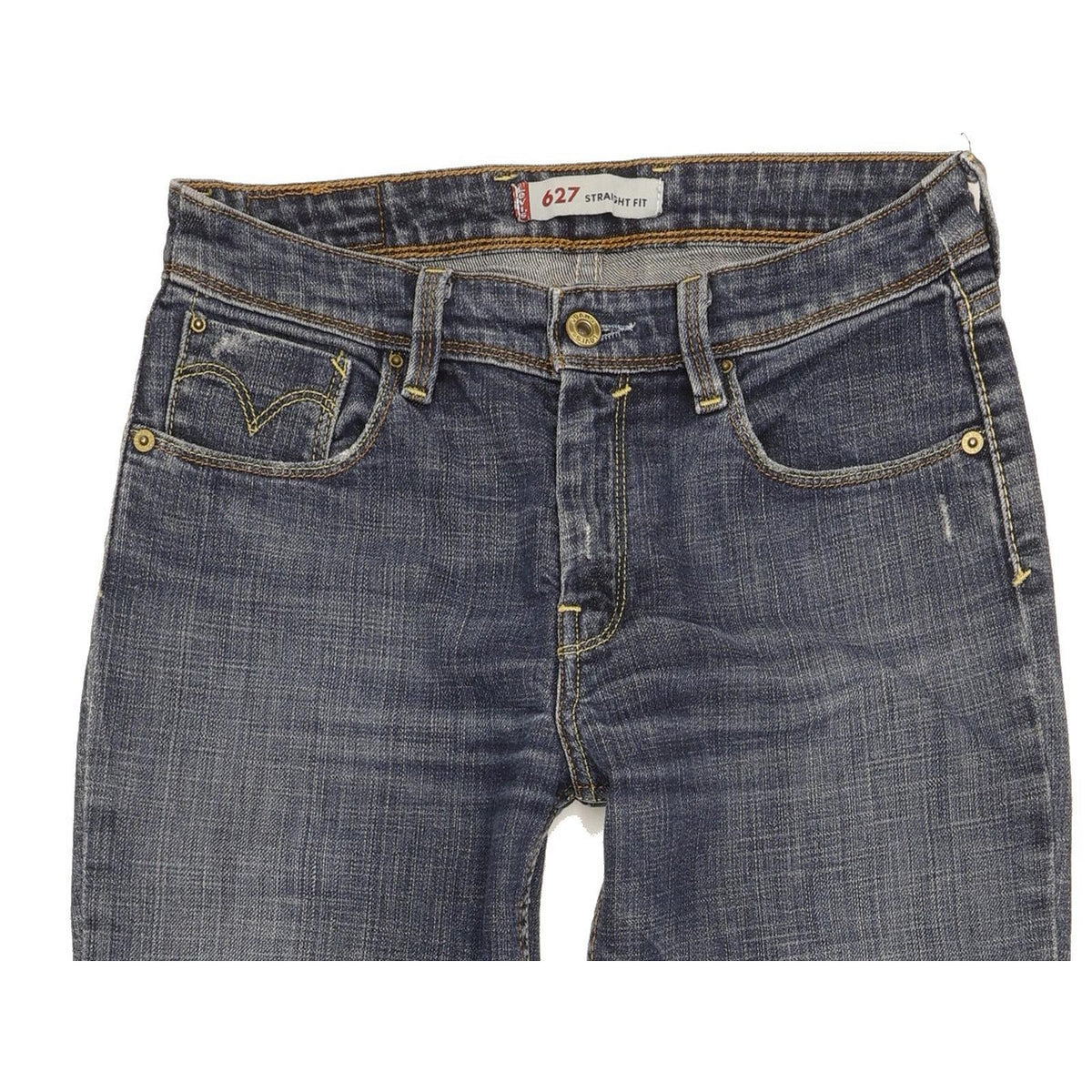 Levi's 627 Women Blue Straight Slim Stretch Jeans W28 L29