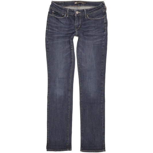 Levi's Demi Curve Women Blue Straight Slim Stretch Jeans W27 L33