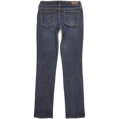 Levi's Demi Curve Women Blue Straight Slim Stretch Jeans W27 L33