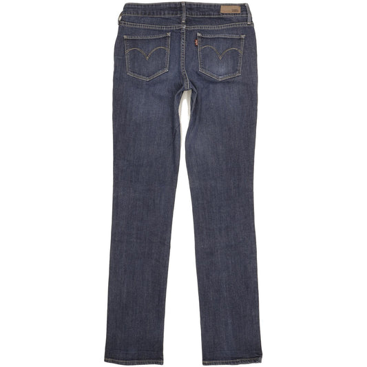 Levi's Demi Curve Women Blue Straight Slim Stretch Jeans W27 L33