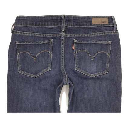 Levi's Demi Curve Women Blue Straight Slim Stretch Jeans W27 L33