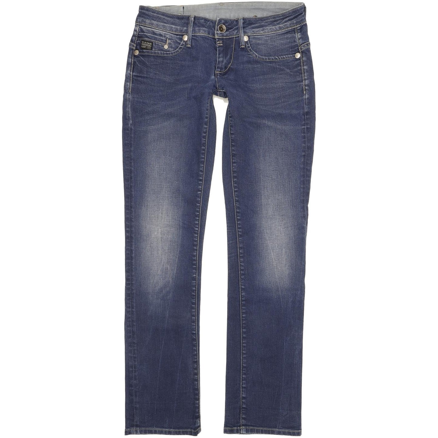 G-Star Midge Women Blue Straight Slim Stretch Jeans W29 L32