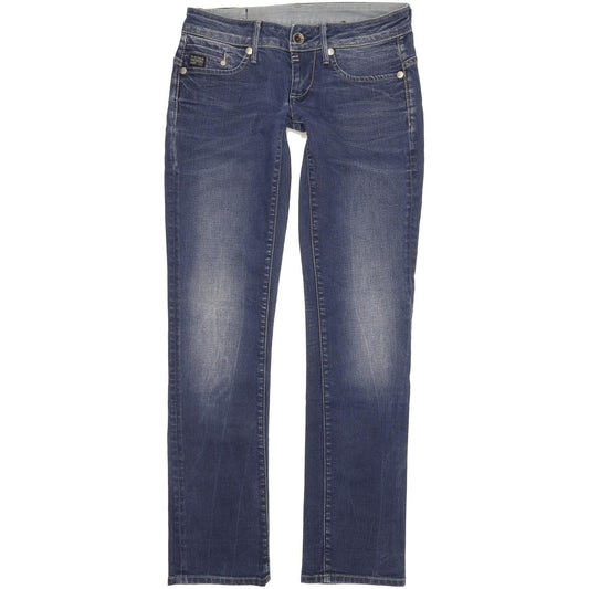 G-Star Midge Women Blue Straight Slim Stretch Jeans W29 L32