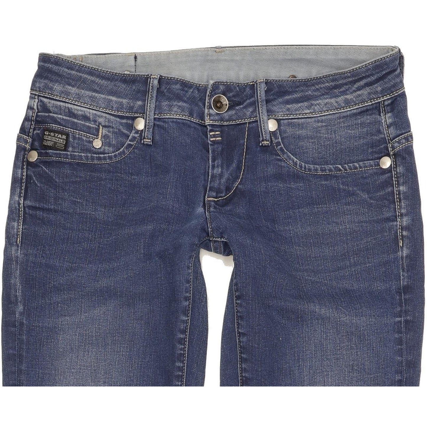 G-Star Midge Women Blue Straight Slim Stretch Jeans W29 L32