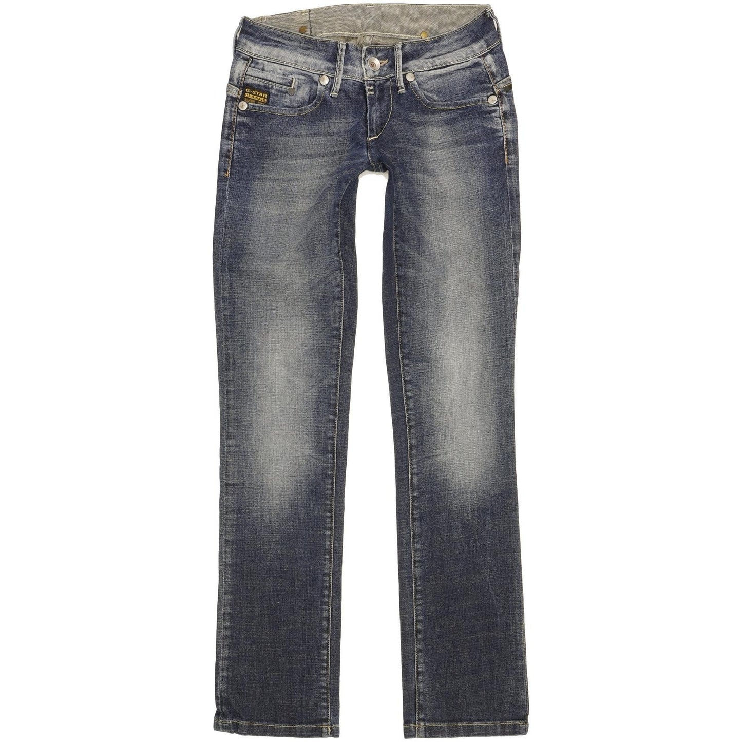 G-Star Midge Lia Women Blue Straight Slim Stretch Jeans W26 L32