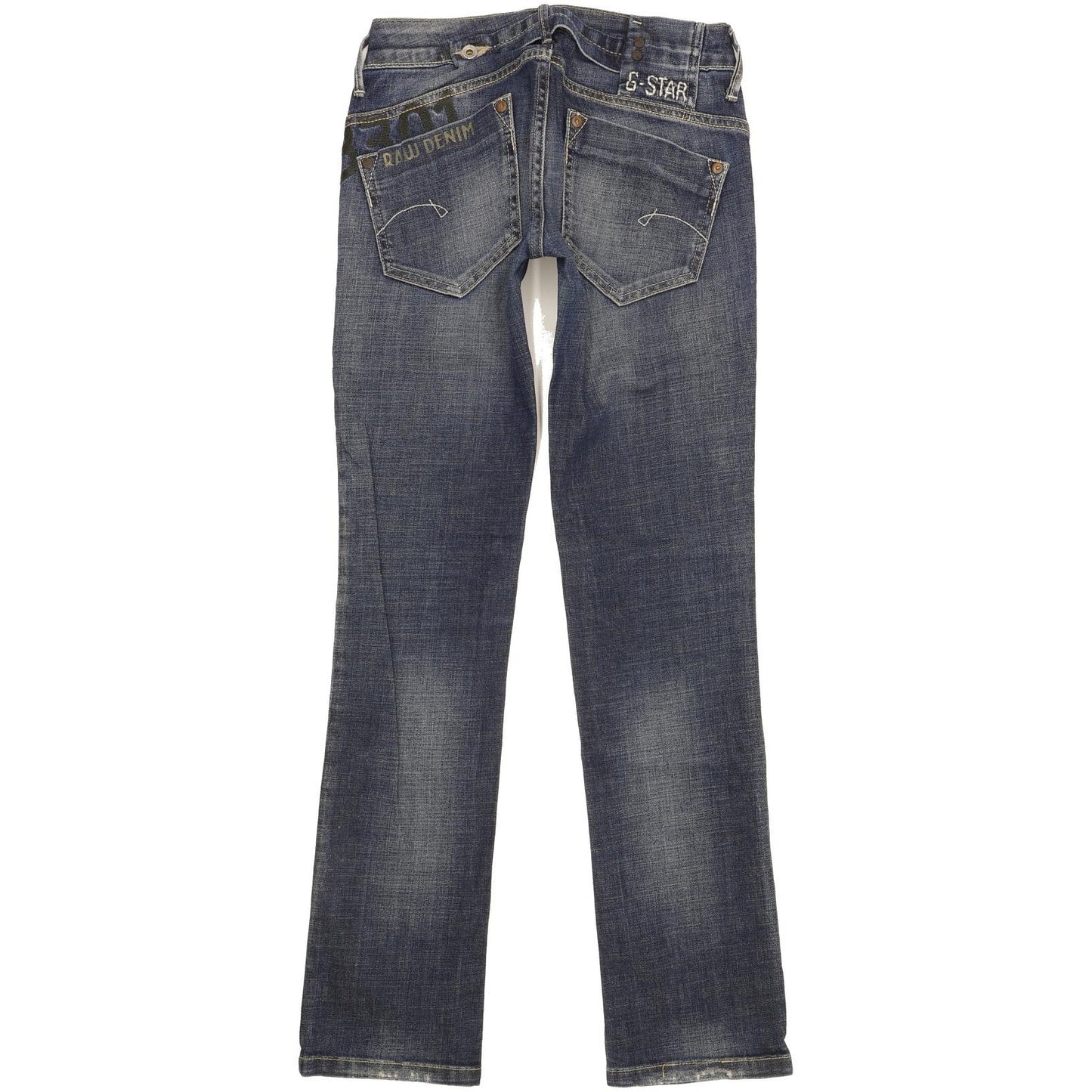 G-Star Midge Lia Women Blue Straight Slim Stretch Jeans W26 L32